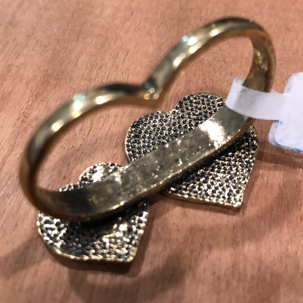 ModCloth Double Heart Ring - Picture 3 of 5